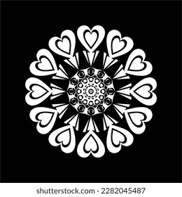 ilustración moderna y genial de mandala.