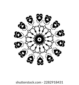 modern and cool mandala illustration.