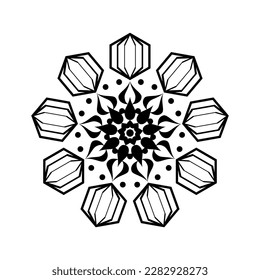 modern and cool mandala illustration.