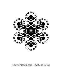 modern and cool mandala illustration.