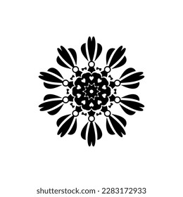ilustración moderna y genial de mandala.