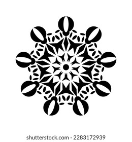 ilustración moderna y genial de mandala.