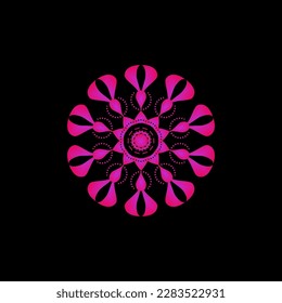 modern and cool mandala illustration.