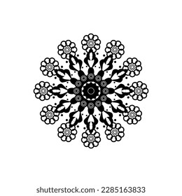ilustración moderna y genial de mandala.