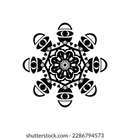 moderne und coole Mandala-Illustration.