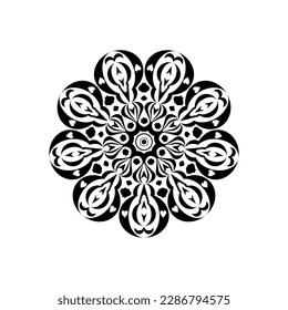 modern and cool mandala illustration.