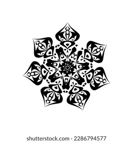 modern and cool mandala illustration.