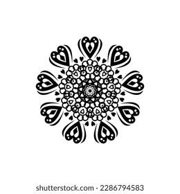 modern and cool mandala illustration.