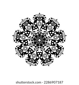 modern and cool mandala illustration.