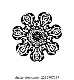 modern and cool mandala illustration.