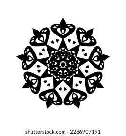 ilustración moderna y genial de mandala.