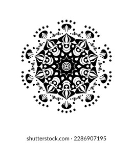 modern and cool mandala illustration.
