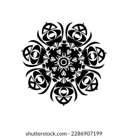 ilustración moderna y genial de mandala.