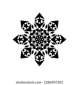 ilustración moderna y genial de mandala.