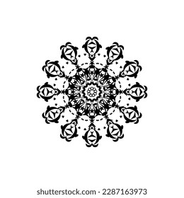 modern and cool mandala illustration.