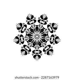 modern and cool mandala illustration.