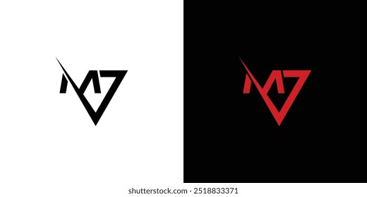 Modern and cool  MJ  logo design 