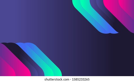 Modern cool shape neon glow gradient background template for business corporate, brochure, flyer, wallpaper, banner, presentation, advertising vector eps 10