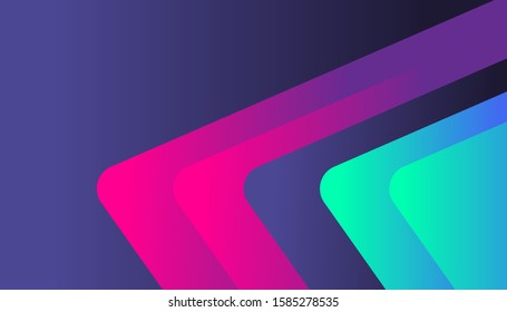 Modern cool shape neon glow gradient background template for business corporate, brochure, flyer, wallpaper, banner, presentation, advertising vector
