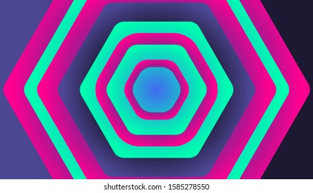 Modern cool shape neon glow gradient background template for business corporate, brochure, flyer, wallpaper, banner, presentation, advertising vector