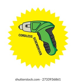 Modern Cordless Electric Screwdriver Tool