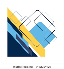 Modern Corner Geometric Shape Vector Element