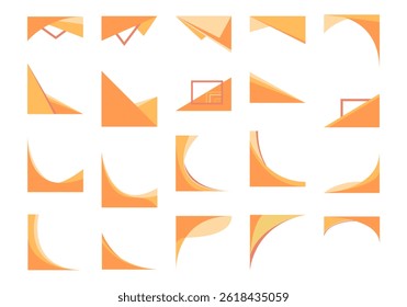 Modern Corner Shape Element Set