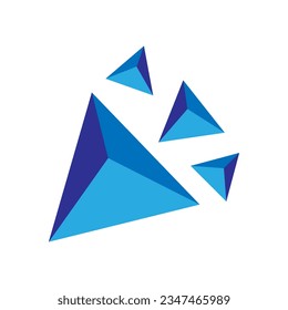 Modern corner shape vector element