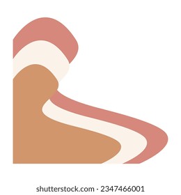 Modern corner shape vector element