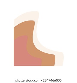 Modern corner shape vector element