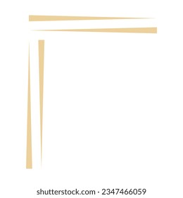 Modern corner shape vector element