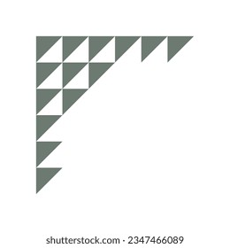 Modern corner shape vector element