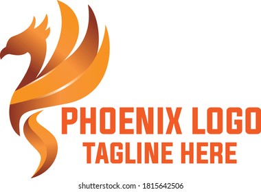 Modern Corporate 3D Phoenix Logo Design