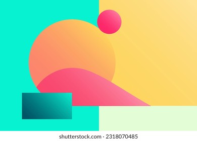 Modern Corporate Abstract Geometric Illustrations, Vector Art Collection.