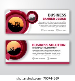 Modern corporate banner background design for letterhead, document header, web banner. Vector illustration
