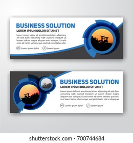 Modern corporate banner background design for letterhead, document header, web banner. Vector illustration