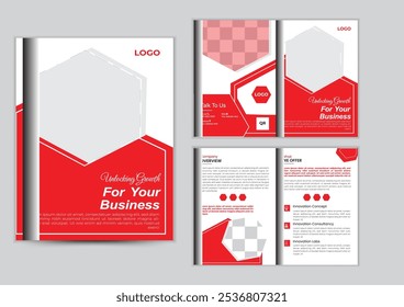 Modelo moderno de design de folheto corporativo
