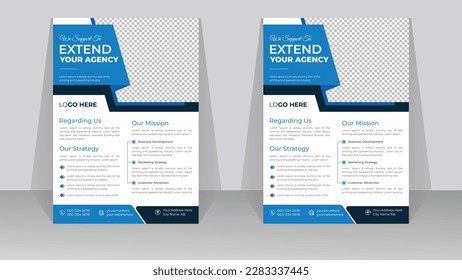 Modern Corporate business abstract flyer design in a4 size, Agency brochure or poster or annual report template for presentation portfolio, Best marketing and advertisement banner.