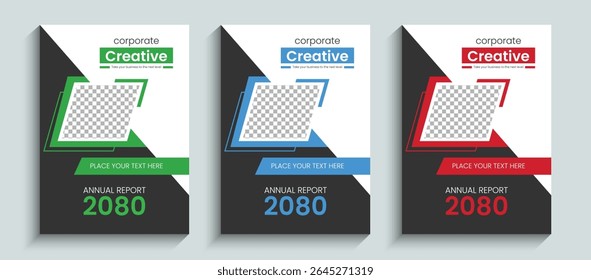 Modern corporate business brochure or book cover design template in A4 size. Template design for brochure, book cover, annual report, catalog, flyer or booklet, poster, Leaflet, magazine layout.