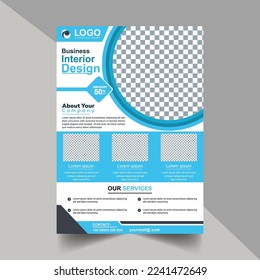 Modern Corporate Business brochure flyer design a4 template. Vector illustration