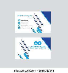 Modern Corporate Business Card Design With Double-Sides
