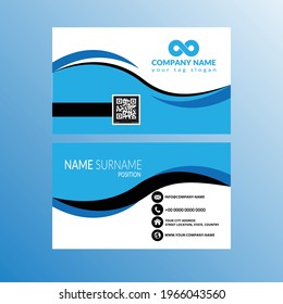 Modern Corporate Business Card Design With Double-Sides