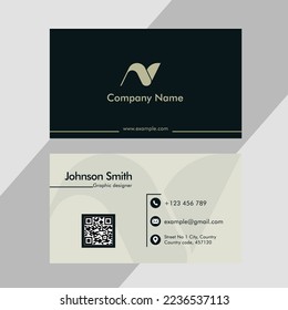 Modern corporate business card design 
