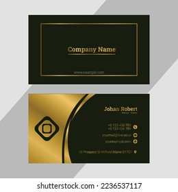 Modern corporate business card design 