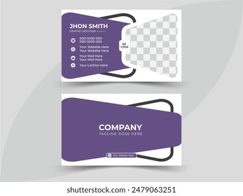 Modern Corporate business card Design template, Brand concept design