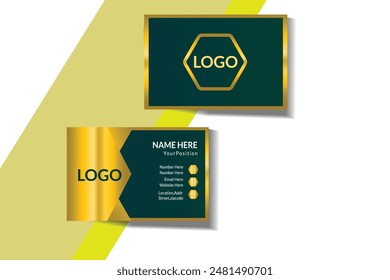 Modern corporate business card design template 