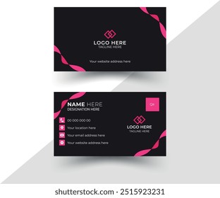 modern corporate business card design  
