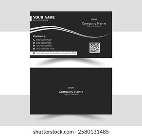 Modern corporate business card design 