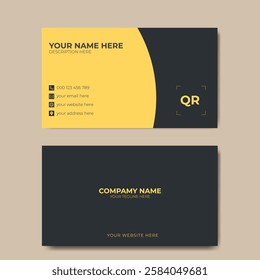 Modern corporate business card design 