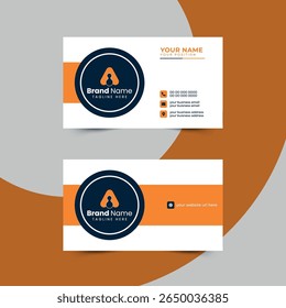 Modern corporate business card designs with clean layout and professional style